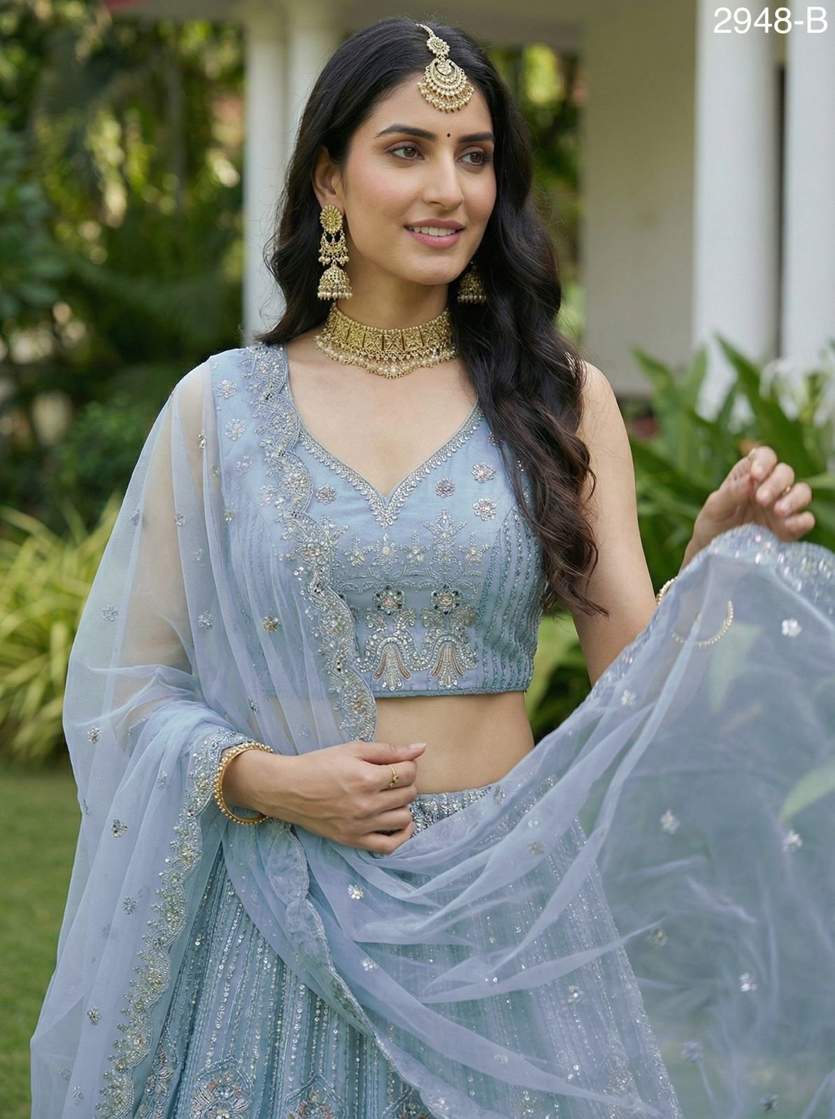 Launching Anjani 2948 Exquisite Embroidery work and Patch style work Partywear Lehenga Choli Collection Wholesale 2026