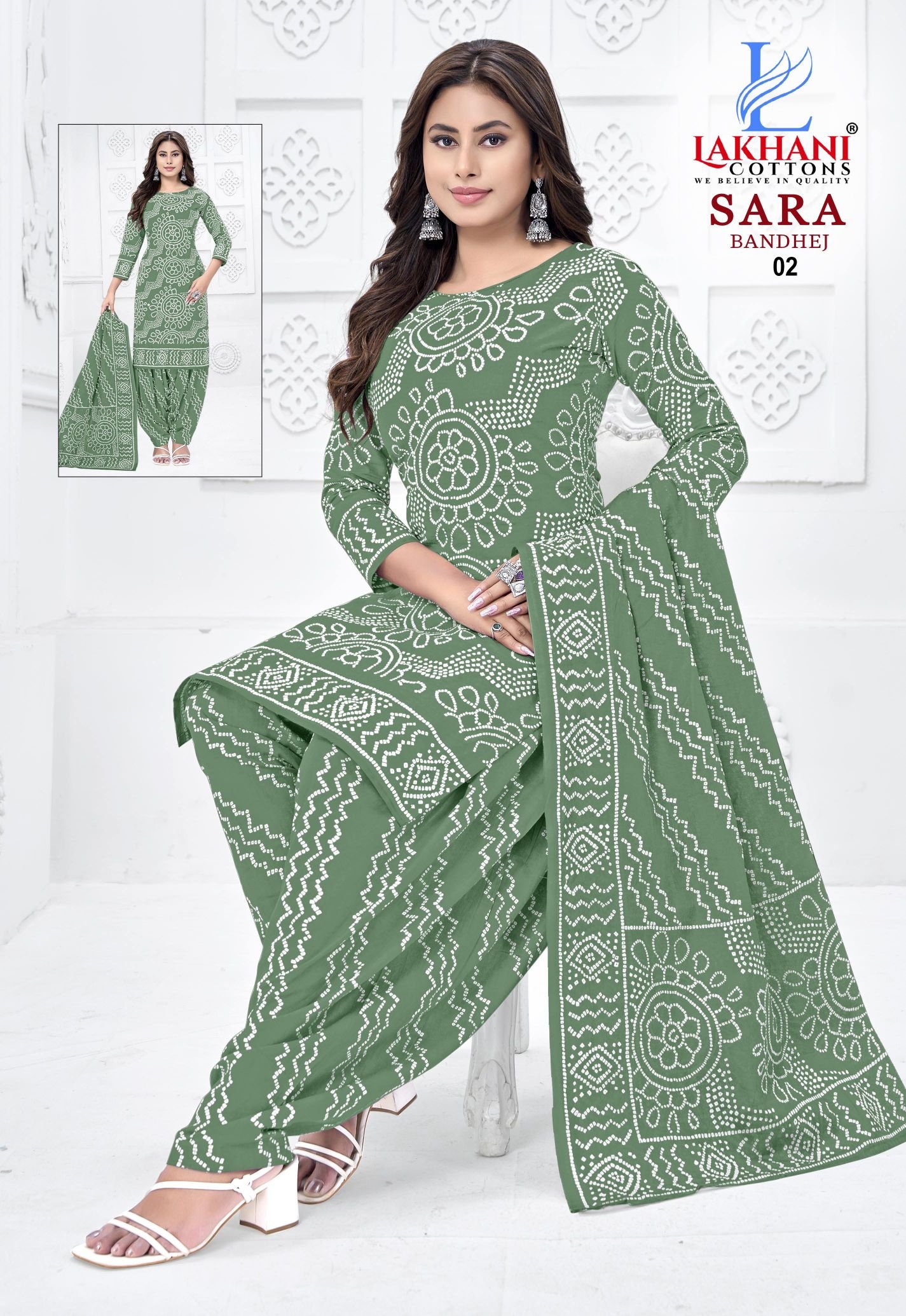 Launching Lakhani Sara Bandhej Vol 01 Cotton Printed Dress Material Collection Wholesale 2026