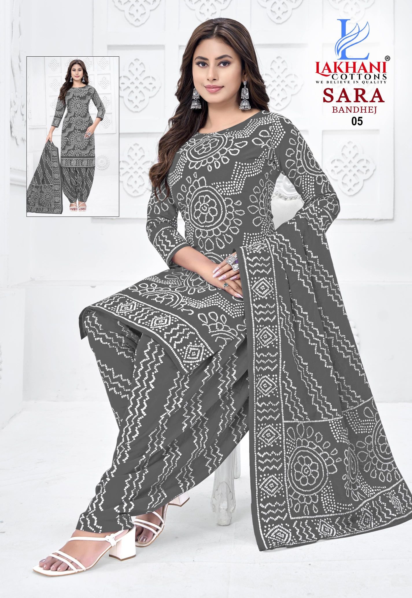 Launching Lakhani Sara Bandhej Vol 01 Cotton Printed Dress Material Collection Wholesale 2026