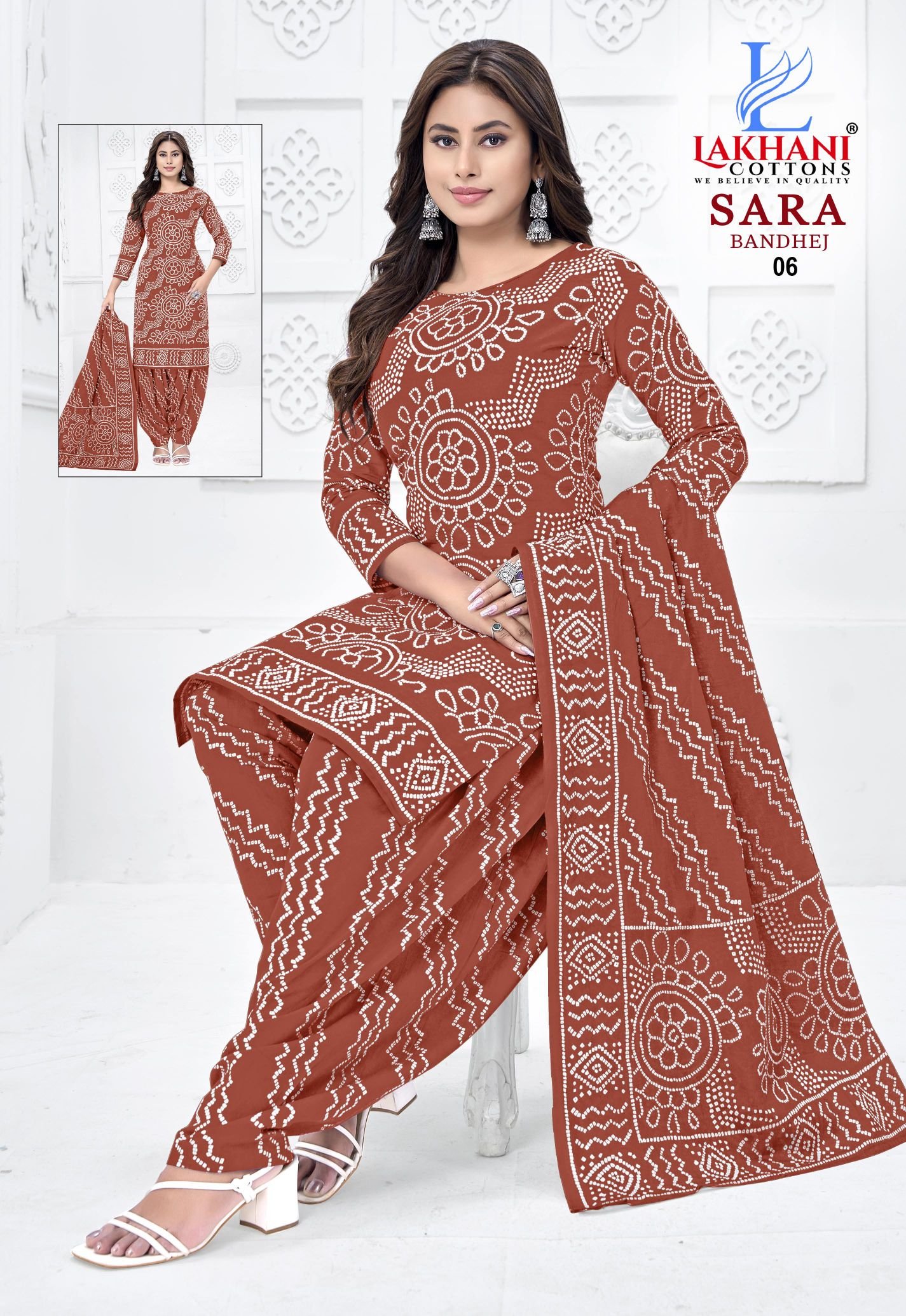 Launching Lakhani Sara Bandhej Vol 01 Cotton Printed Dress Material Collection Wholesale 2026