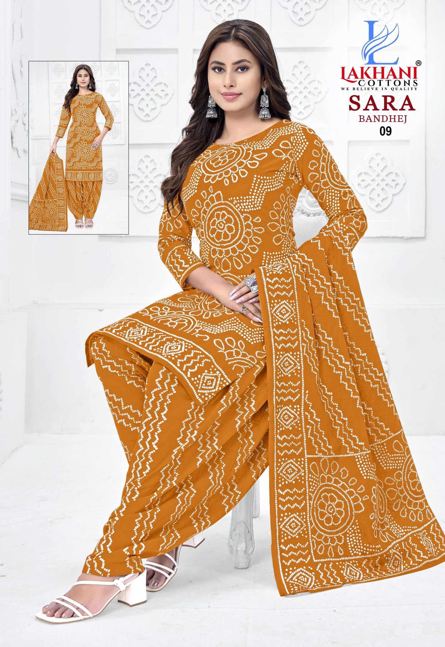 Launching Lakhani Sara Bandhej Vol 01 Cotton Printed Dress Material Collection Wholesale 2026
