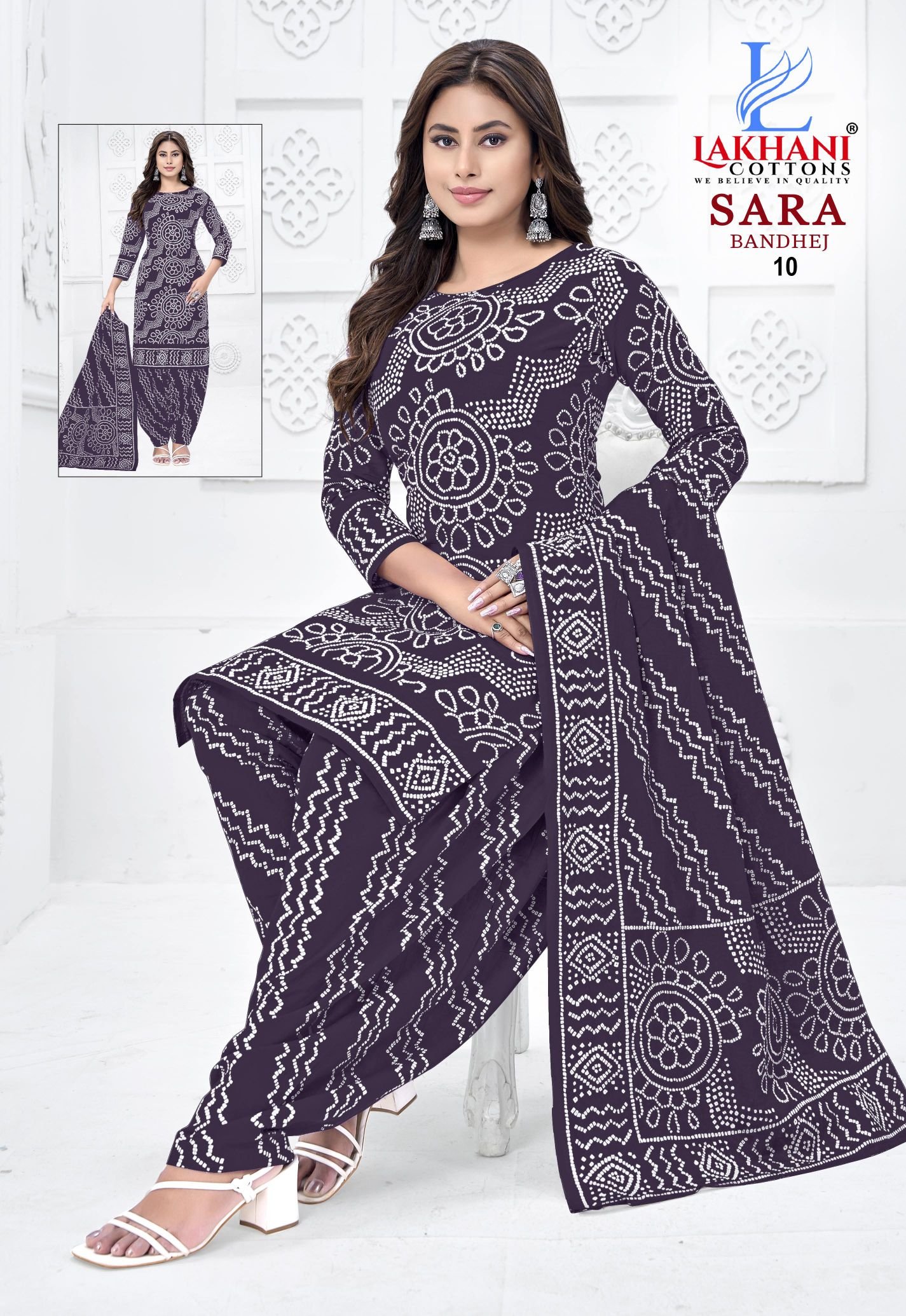 Launching Lakhani Sara Bandhej Vol 01 Cotton Printed Dress Material Collection Wholesale 2026