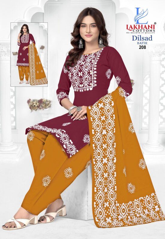 Beautiful Lakhani Dilsad Batik Vol 02 Cotton Printed Daily Wear Dress Material Wholesale 2026