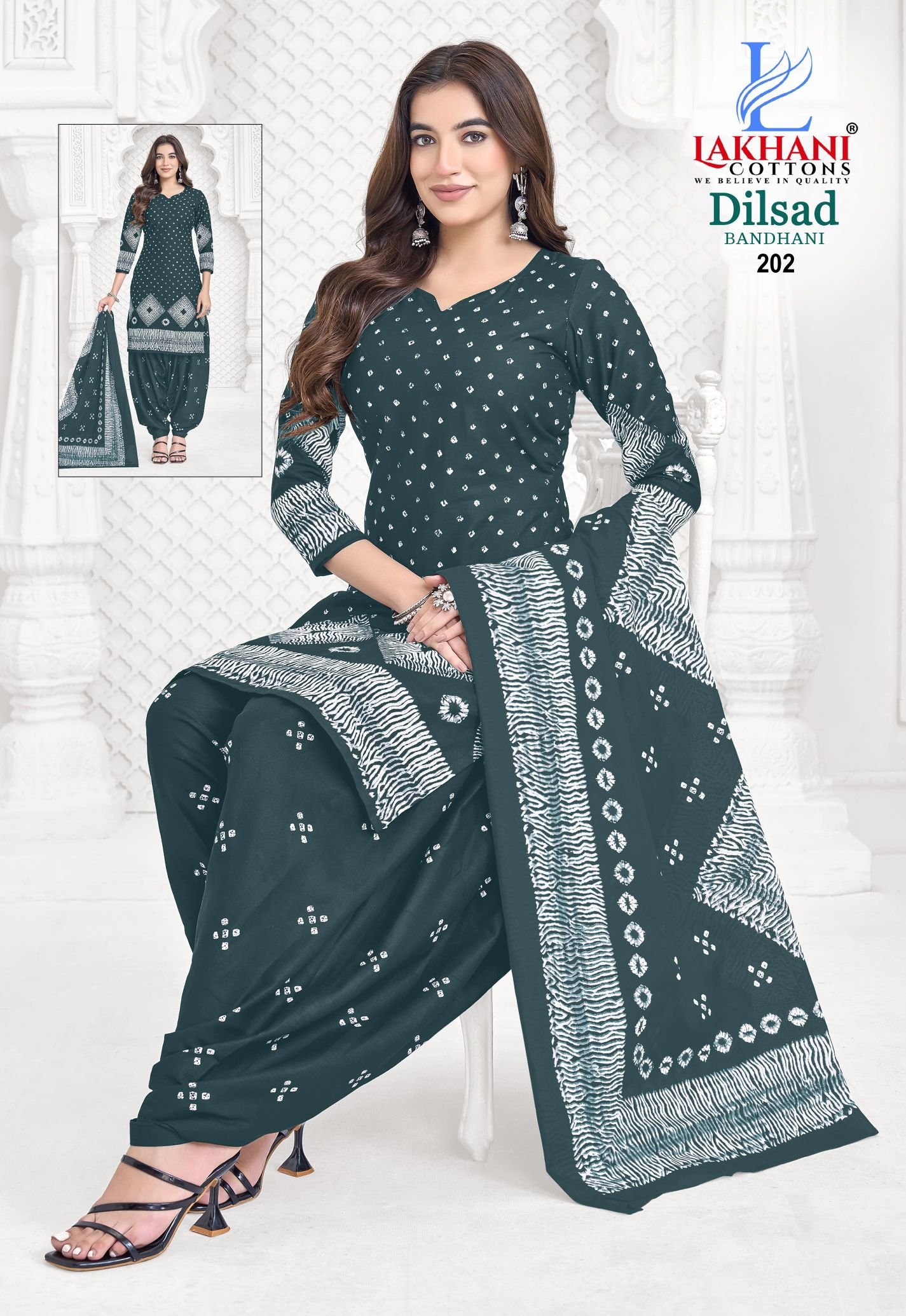 Beautiful Lakhani Dilsad Bandhani Vol 02 Cotton Printed Fancy Dress Material Wholesale 2026