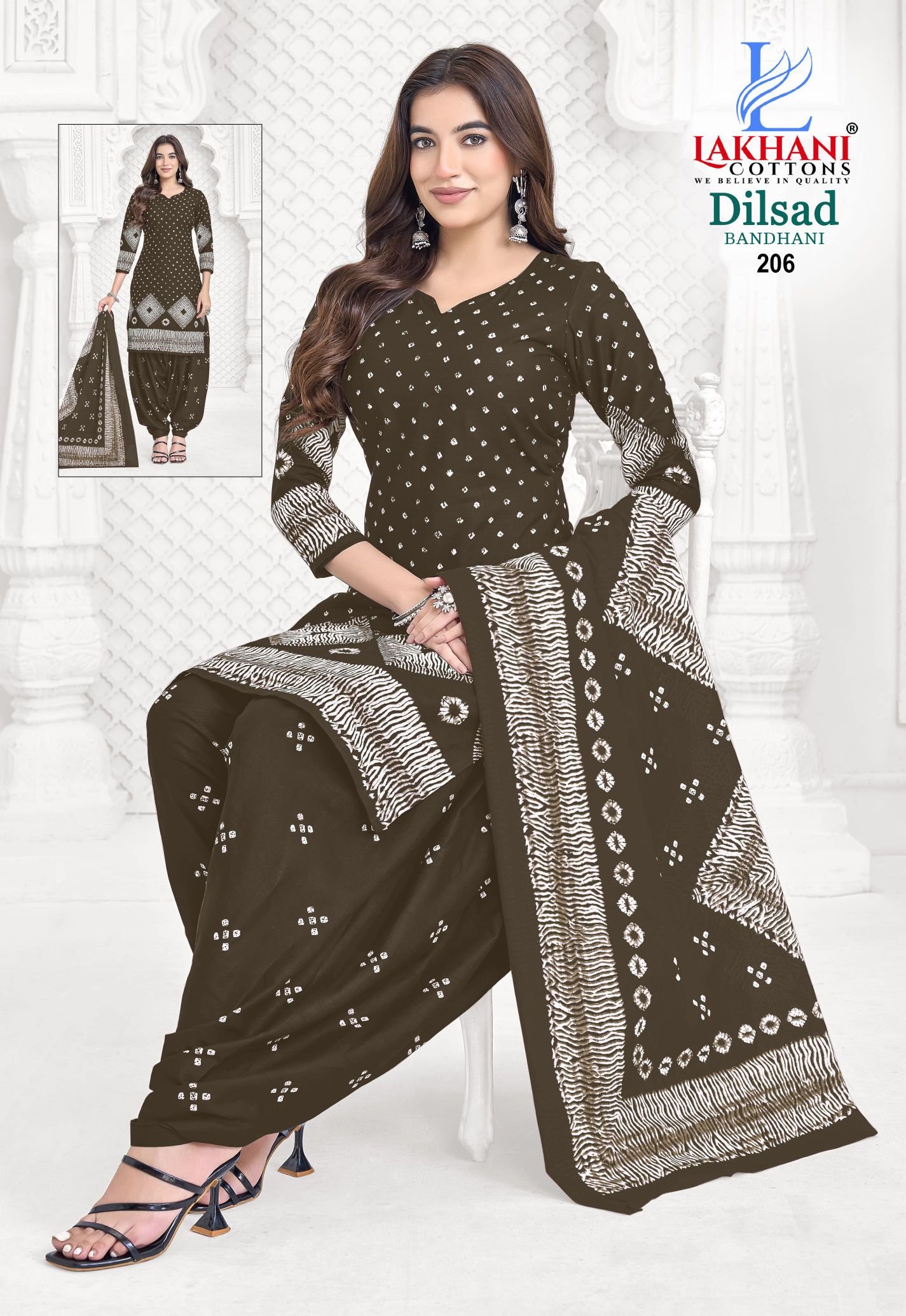 Beautiful Lakhani Dilsad Bandhani Vol 02 Cotton Printed Fancy Dress Material Wholesale 2026