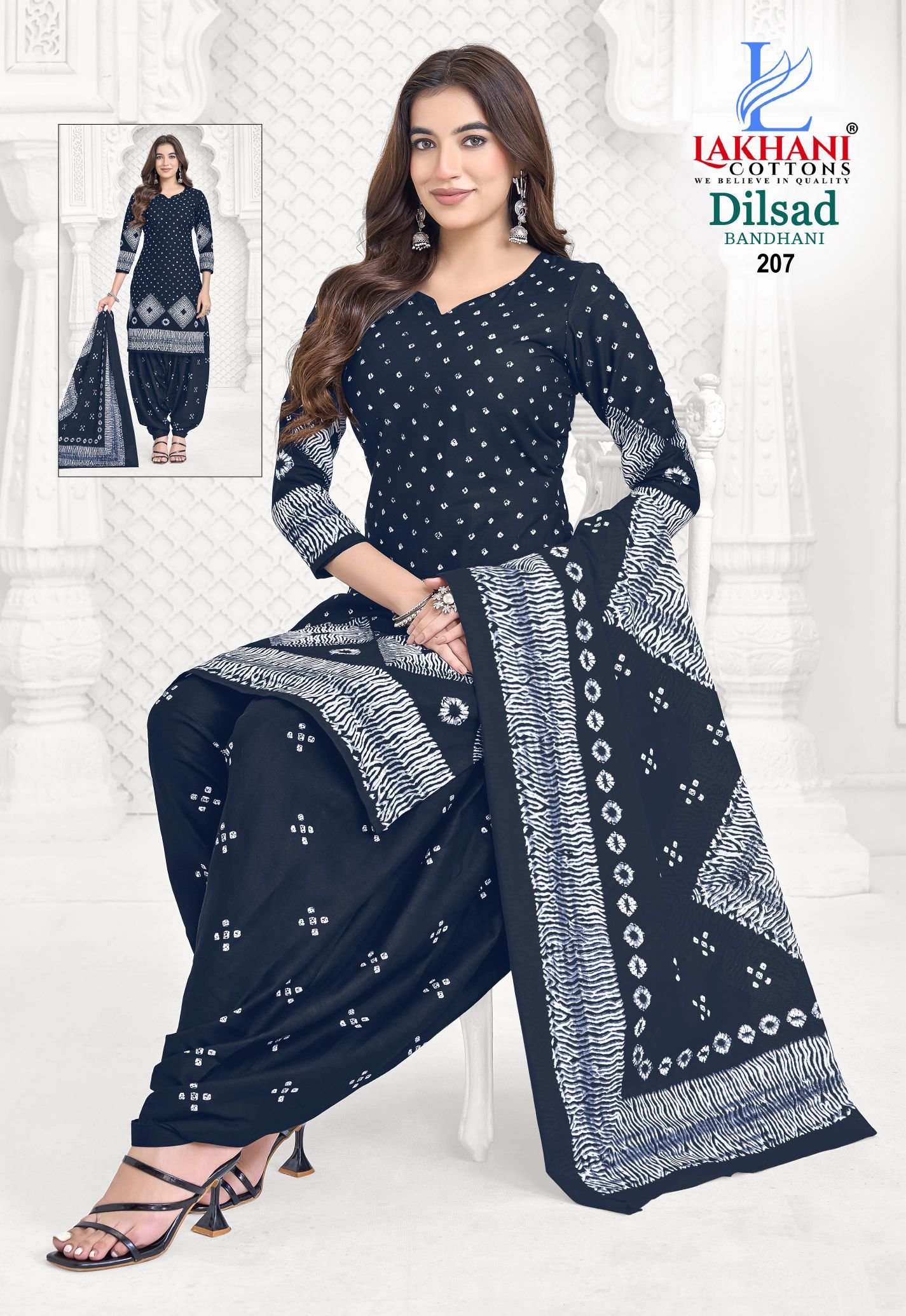 Beautiful Lakhani Dilsad Bandhani Vol 02 Cotton Printed Fancy Dress Material Wholesale 2026
