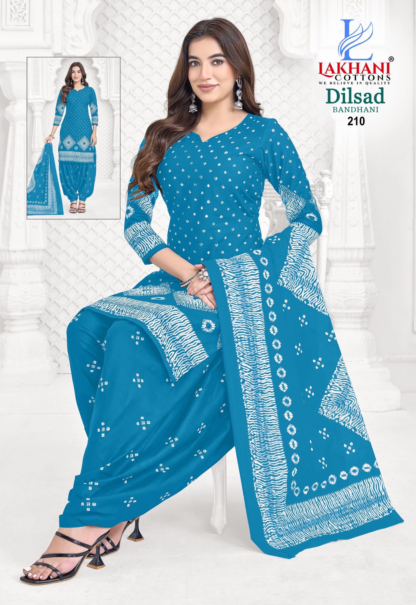 Beautiful Lakhani Dilsad Bandhani Vol 02 Cotton Printed Fancy Dress Material Wholesale 2026