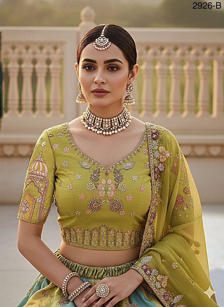 Anjani 2926 Crafted Embroidered Patch Work Lehenga Choli Collection Wholesale