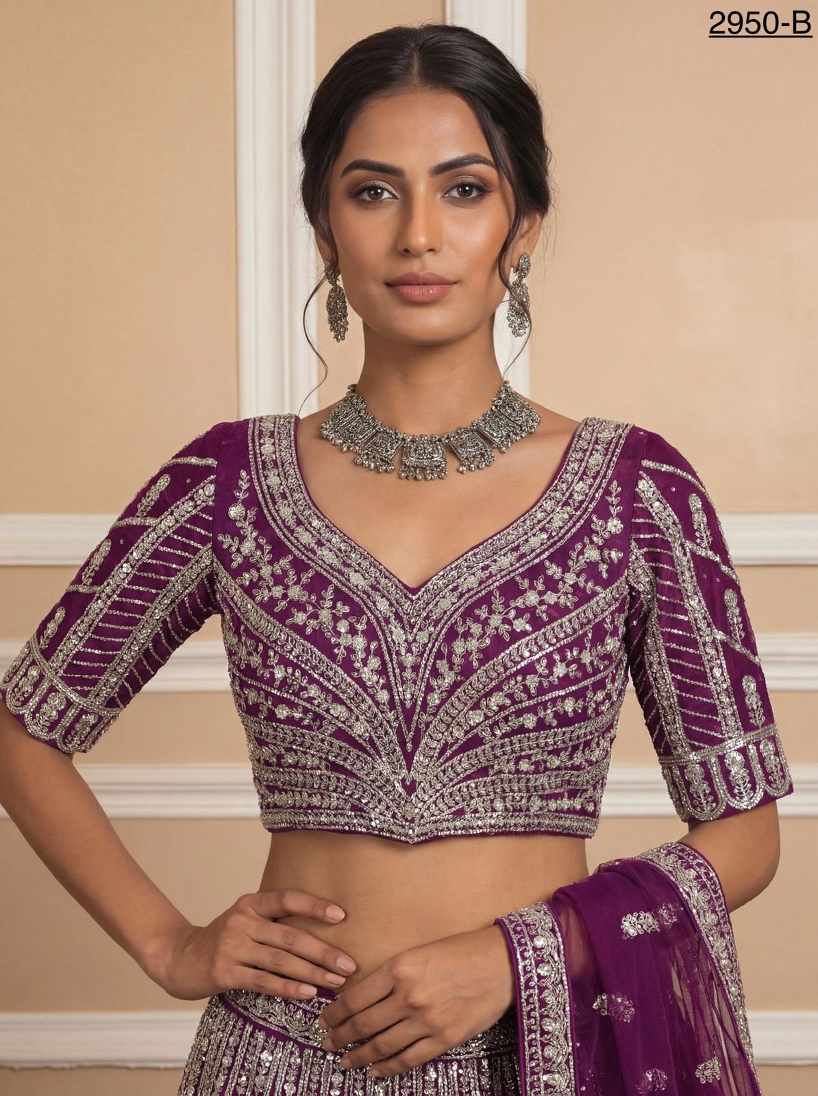 Launching Anjani 2950 Motif style Zircon Studded Designer Lehenga Choli Collection Wholesale 2026