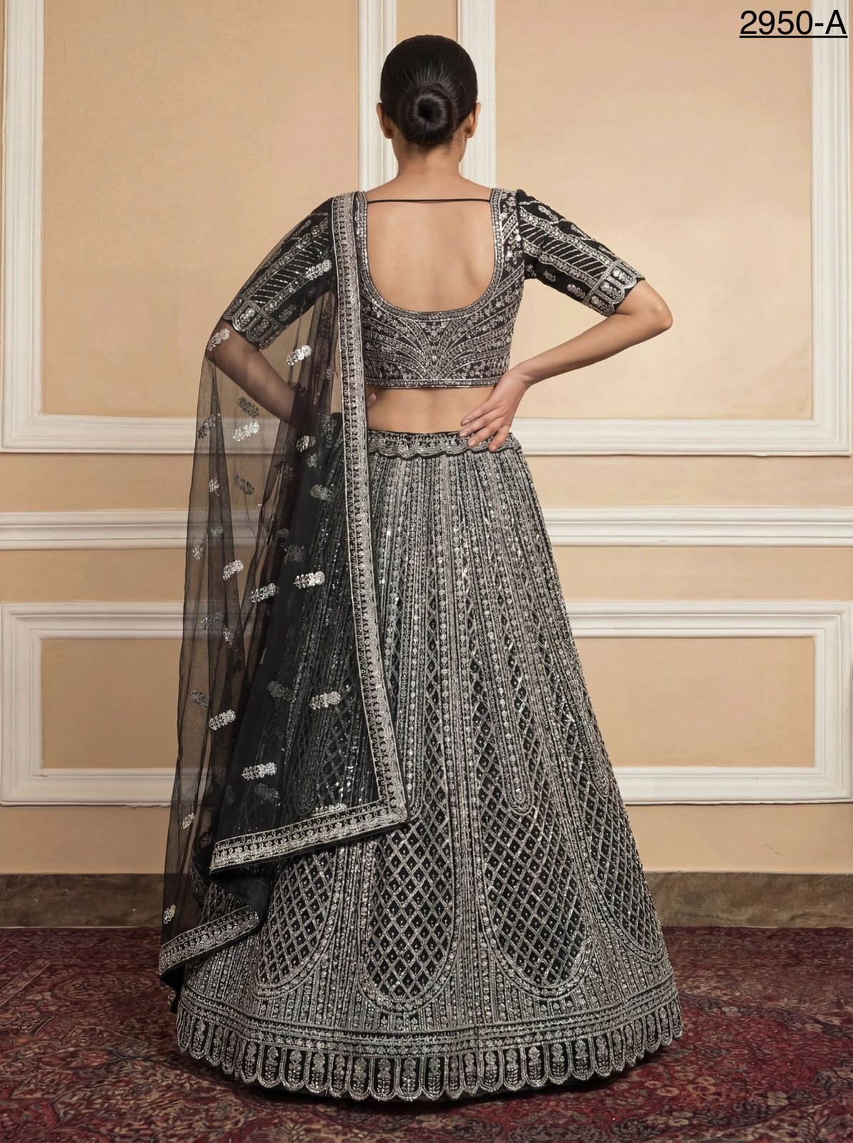 Launching Anjani 2950 Motif style Zircon Studded Designer Lehenga Choli Collection Wholesale 2026