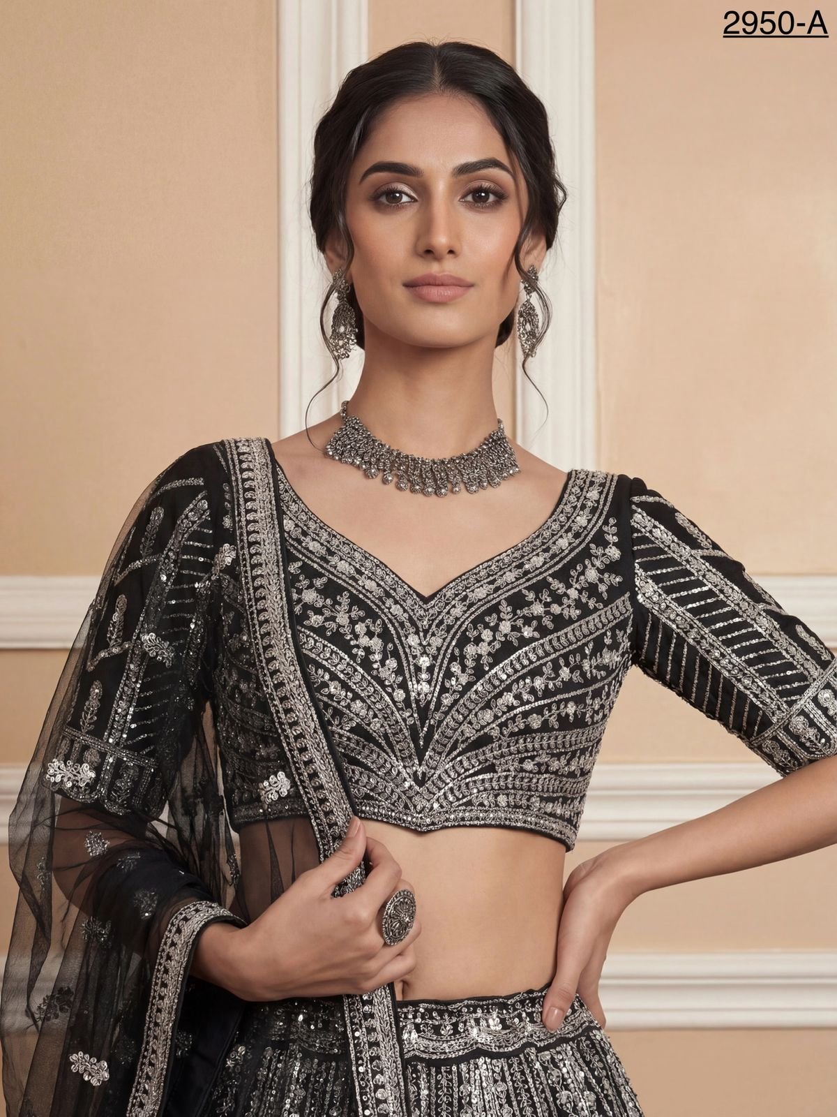 Launching Anjani 2950 Motif style Zircon Studded Designer Lehenga Choli Collection Wholesale 2026