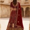 Stylish Anjani 2964 Patchwork Embroidery on Velvet Lehenga choli with Two Beautiful Dupatta Collection Wholesale 2026