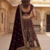 Stylish Anjani 2964 Patchwork Embroidery on Velvet Lehenga choli with Two Beautiful Dupatta Collection Wholesale 2026