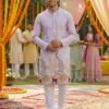 Stylish Lekha LI Manyavar Peacock Pure Silk Thread And Sequins Work Kurta Pajama Wholesale 2026
