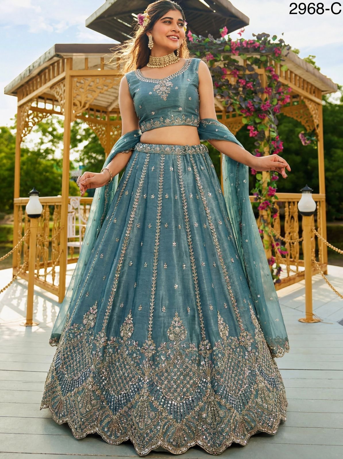 Beautiful Anjani 2968 Handwork Motif And Crystal Work Lehenga Choli Collection Wholesale 2026
