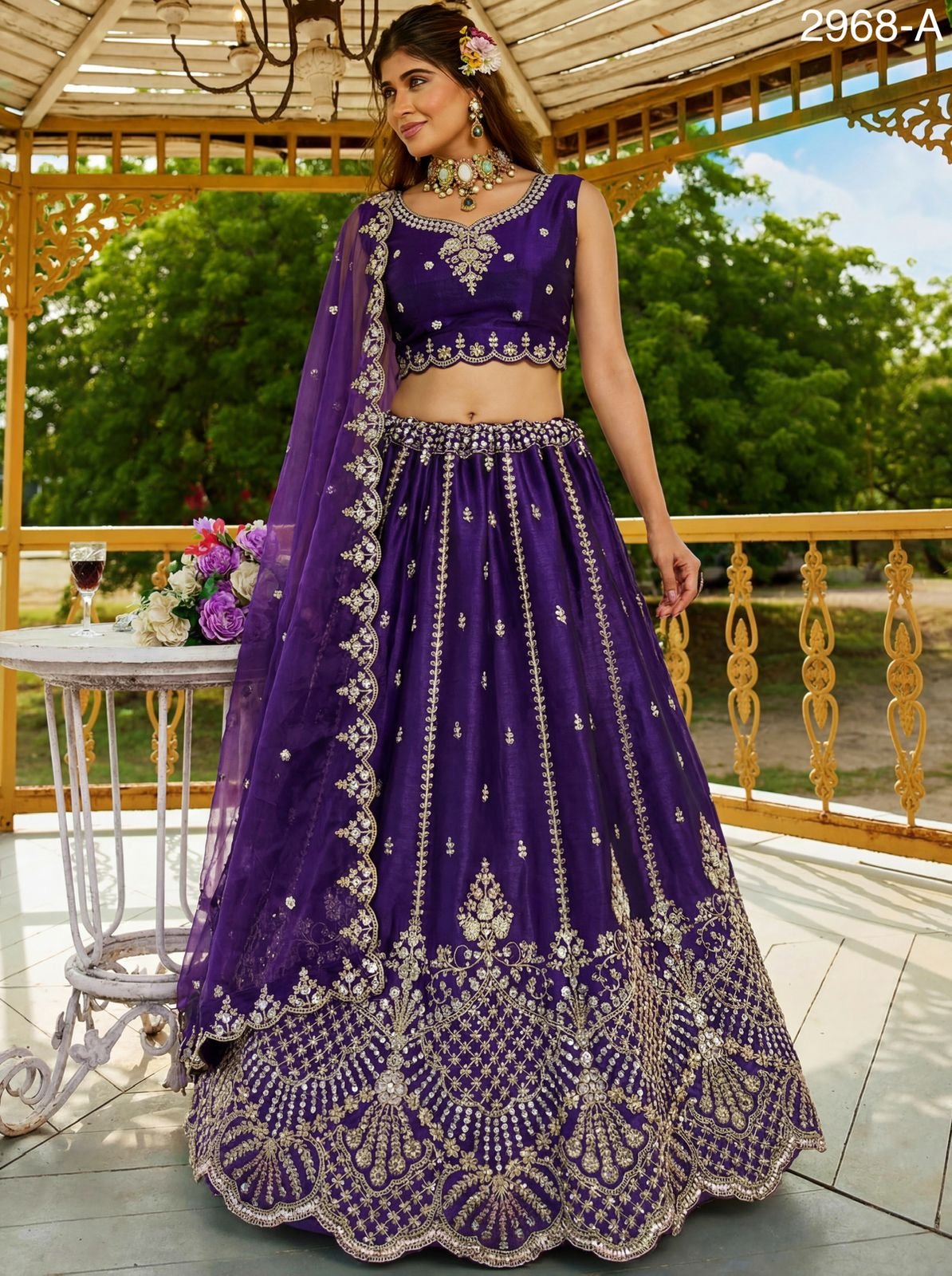 Beautiful Anjani 2968 Handwork Motif And Crystal Work Lehenga Choli Collection Wholesale 2026