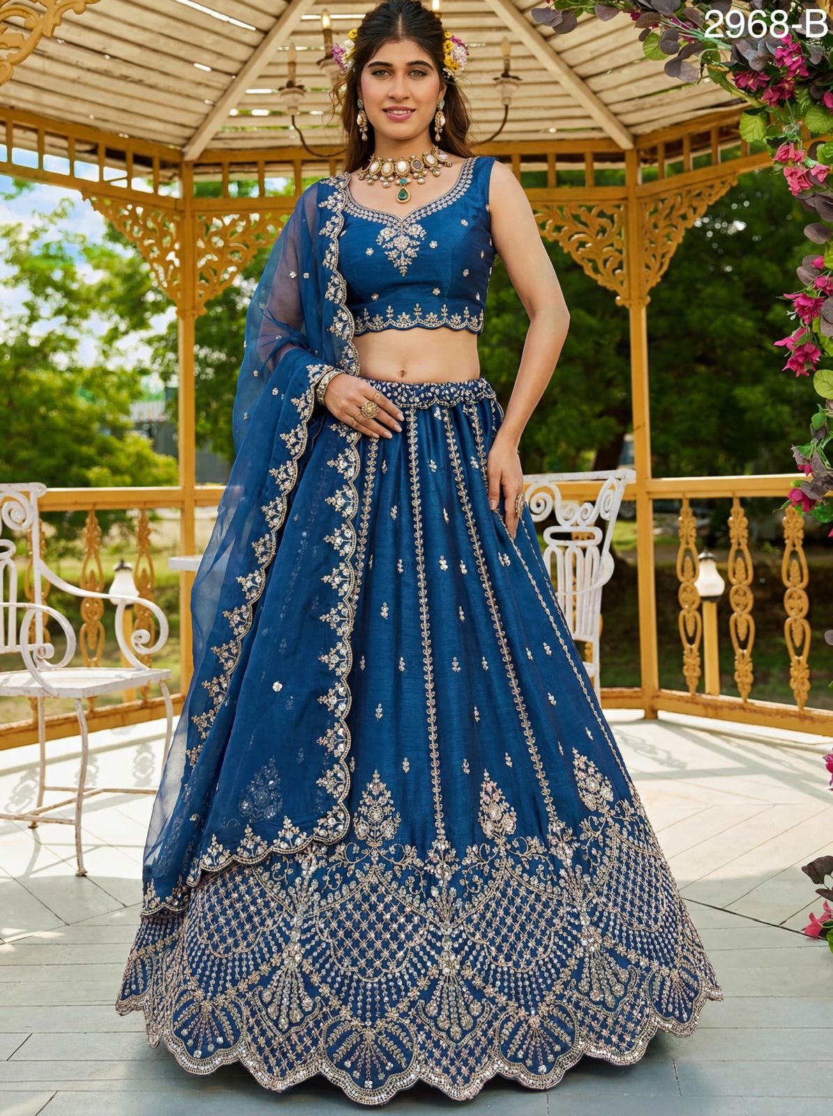 Beautiful Anjani 2968 Handwork Motif And Crystal Work Lehenga Choli Collection Wholesale 2026