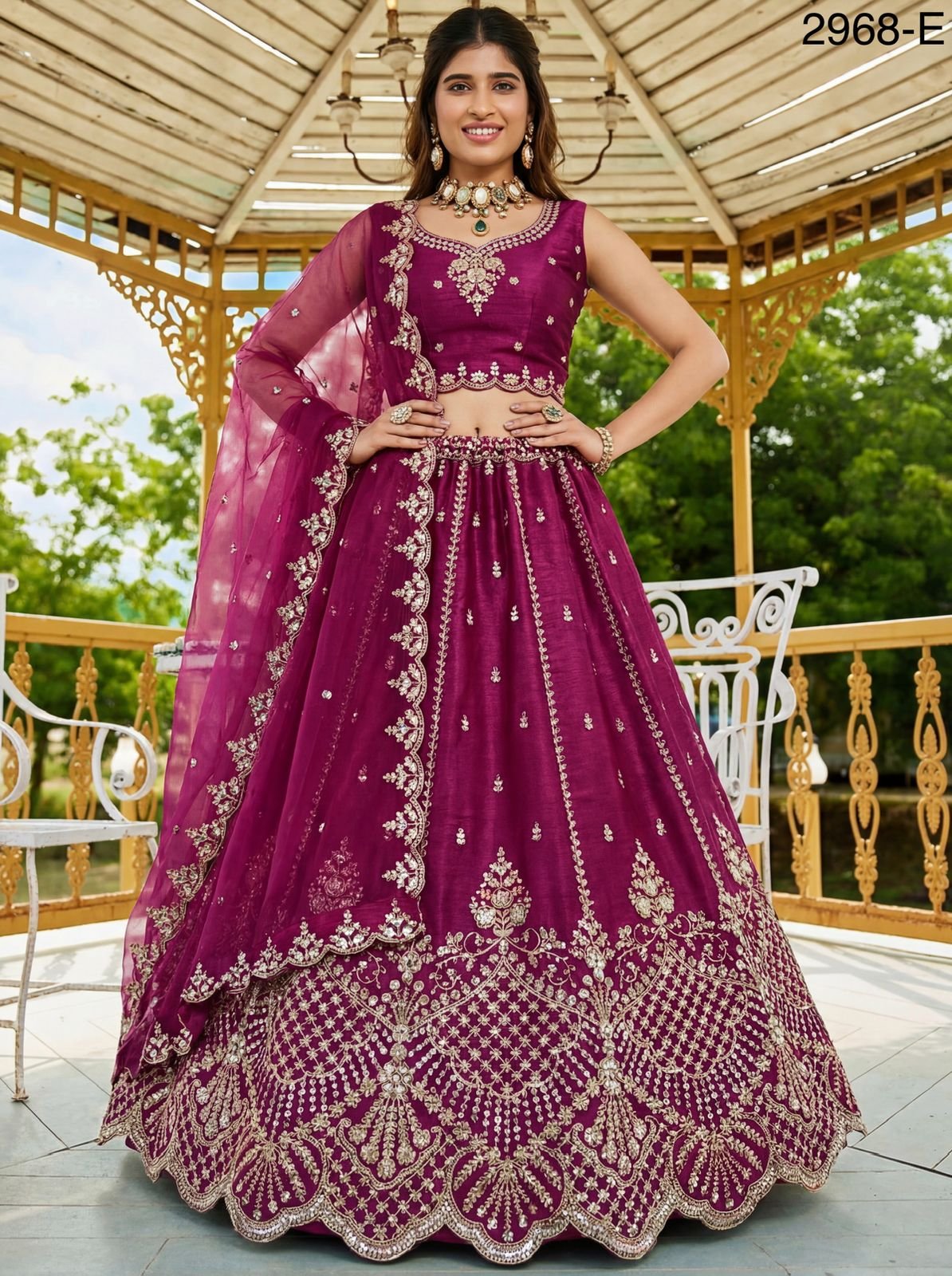 Stylish Anjani 2968 Vol 1 Handwork Motif And Crystal Work Lehenga Choli Collection Wholesale 2026