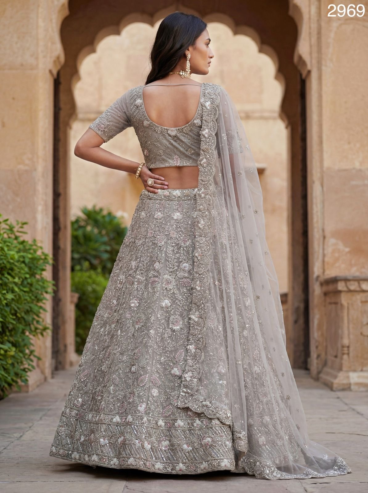 Buy Anjani 2969 Designer Embroidered Party Wear Lehenag Choli Collection Wholesale 2026