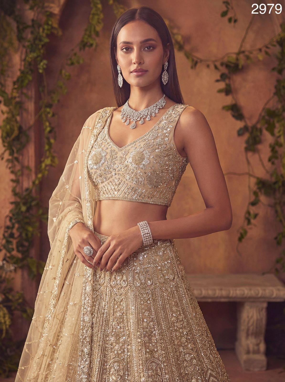 Stylish Anjani 2979 Stunning Sober Golden Party Wear Lehenga Choli Collection Wholesale 2026