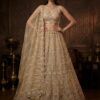 Stylish Anjani 2980 Beads and Motif Work Golden Lehenga choli with Designer Dupatta Collection Wholesale 2026