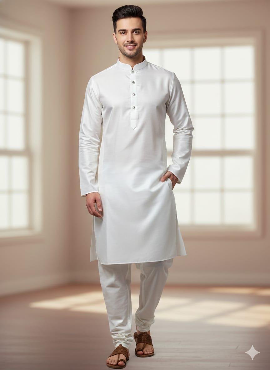 Launching Lekha Sal 3 Silk Plain Mens Wear Kurta Wholesale 2026