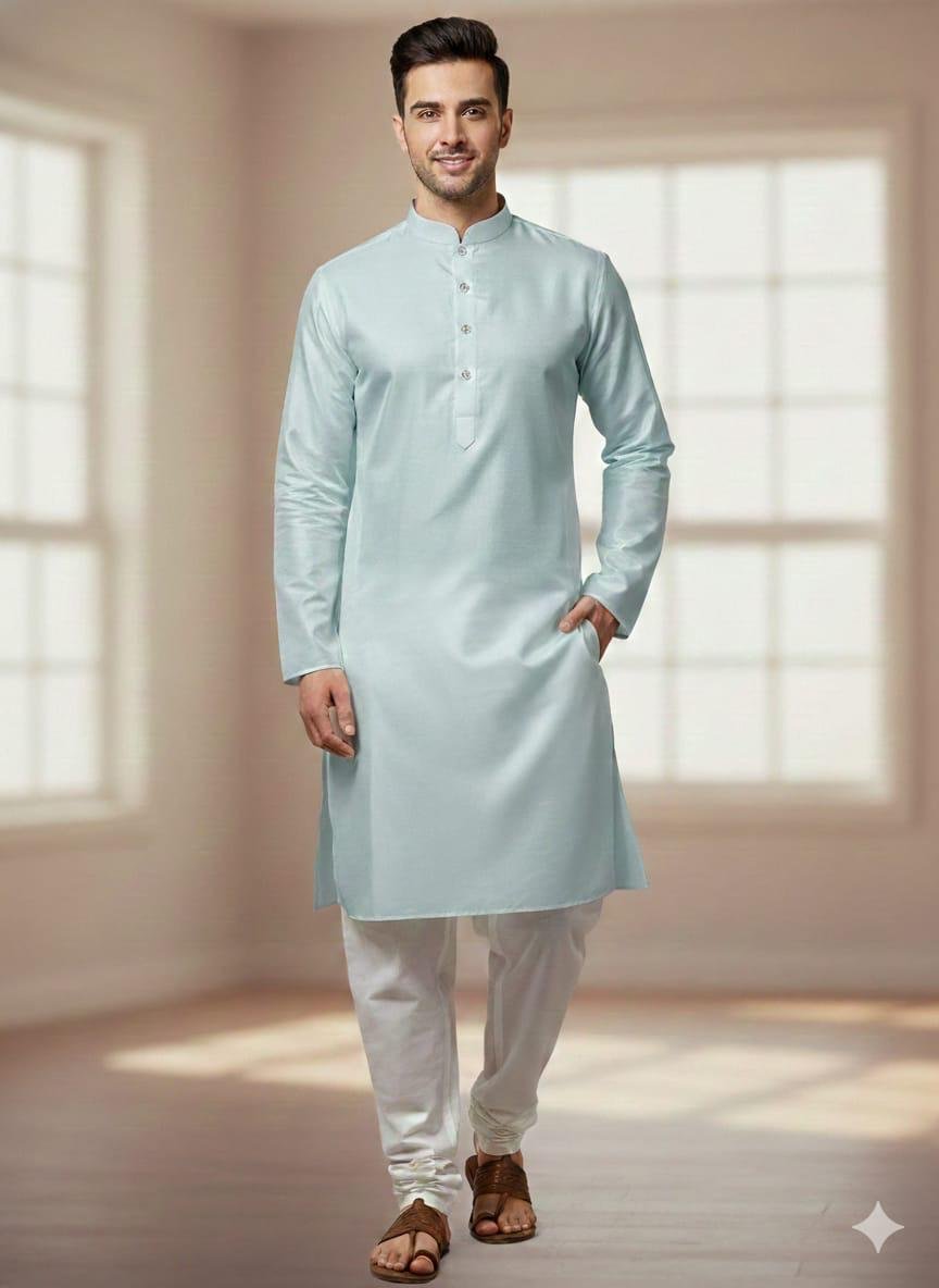 Launching Lekha Sal 3 Silk Plain Mens Wear Kurta Wholesale 2026