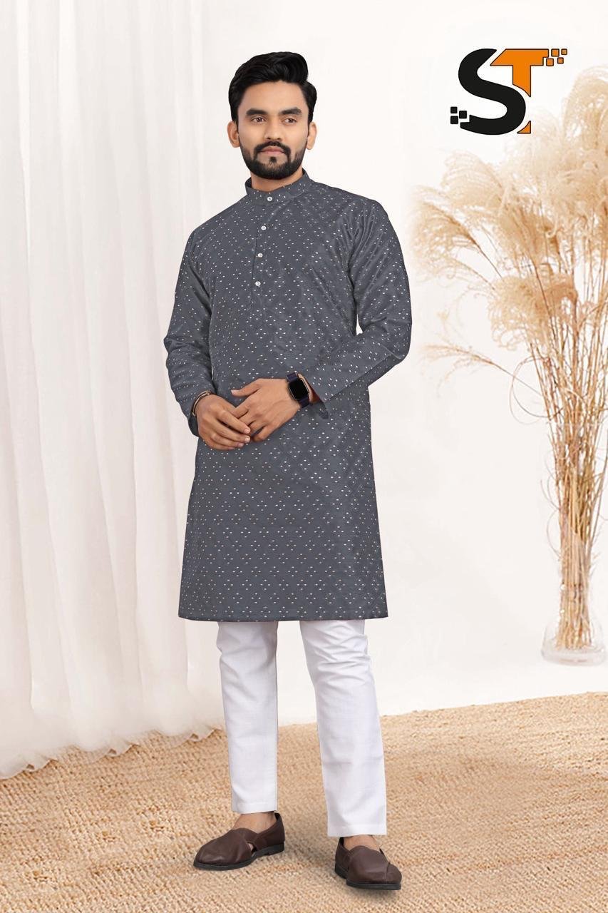 Stylish lekha Sal Kurta 20 Silk Jacquard Kurta With Pajama Wholesale 2026