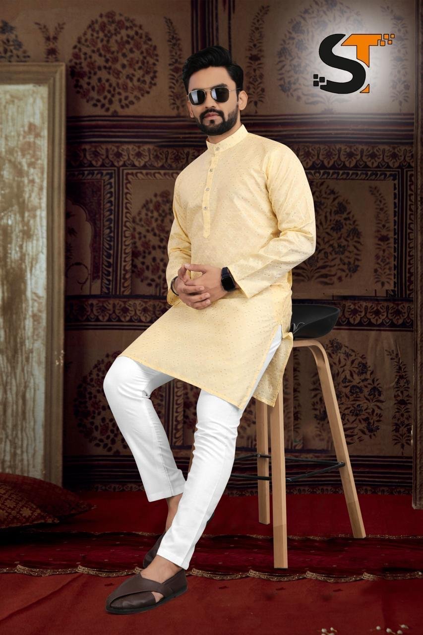 Stylish lekha Sal Kurta 20 Silk Jacquard Kurta With Pajama Wholesale 2026