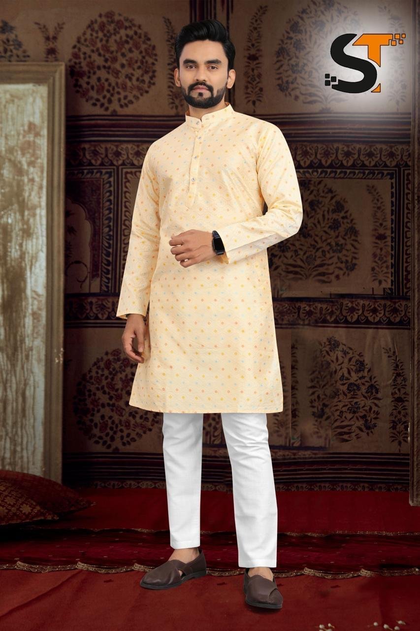 Stylish lekha Sal Kurta 20 Silk Jacquard Kurta With Pajama Wholesale 2026