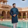 Latest lekha Sal 5 Roman Silk Embroidery And Mirror Work Mens Kurta Pajama Wholesale 2026