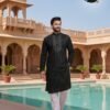 Latest lekha Sal 5 Roman Silk Embroidery And Mirror Work Mens Kurta Pajama Wholesale 2026
