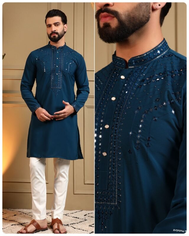 Buy Lekha LI Utsav 15 Armaani Lachko Heavy Embroidery Sequins Work Mens Kurta Pajama Wholesale 2026
