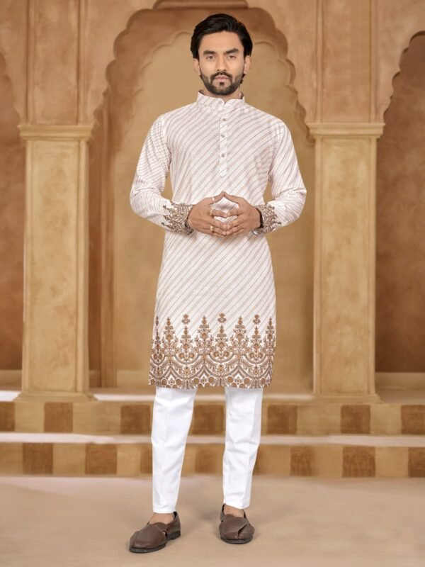 Buy Lekha Sal Dhurandhar Heavy Rayon Embroidery With Printed Work Kurta Pajama Wholesale 2026