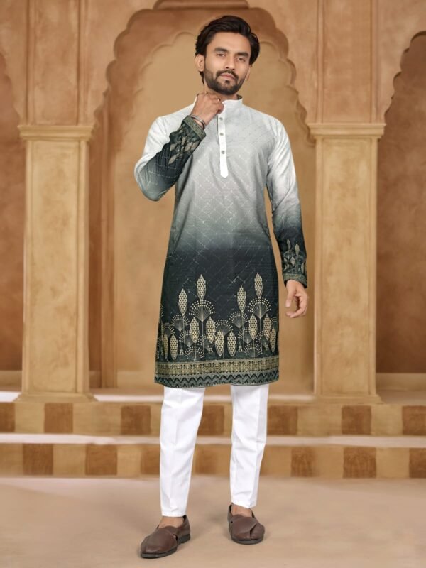 Buy Lekha Sal Dhurandhar Heavy Rayon Embroidery With Printed Work Kurta Pajama Wholesale 2026