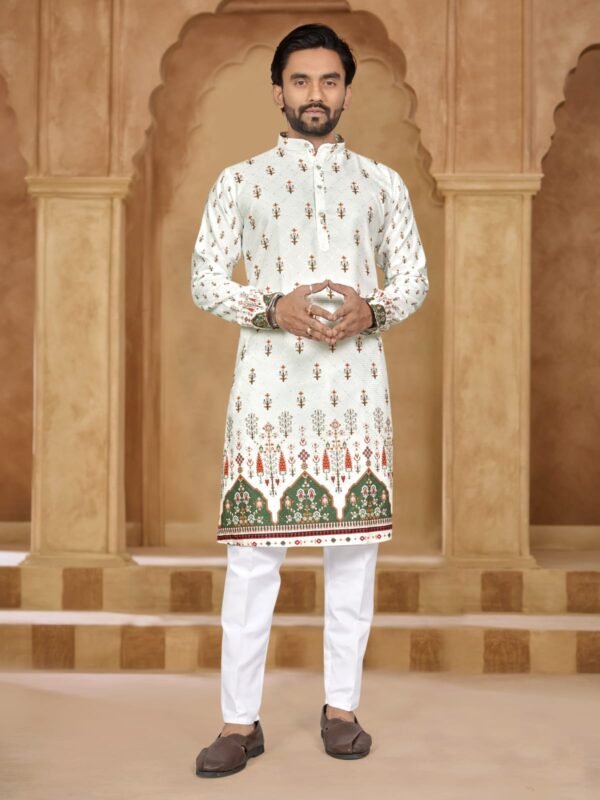 Buy Lekha Sal Dhurandhar Heavy Rayon Embroidery With Printed Work Kurta Pajama Wholesale 2026
