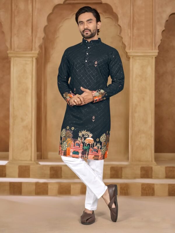 Buy Lekha Sal Dhurandhar Heavy Rayon Embroidery With Printed Work Kurta Pajama Wholesale 2026