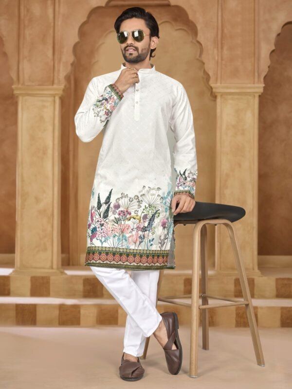 Buy Lekha Sal Dhurandhar Heavy Rayon Embroidery With Printed Work Kurta Pajama Wholesale 2026