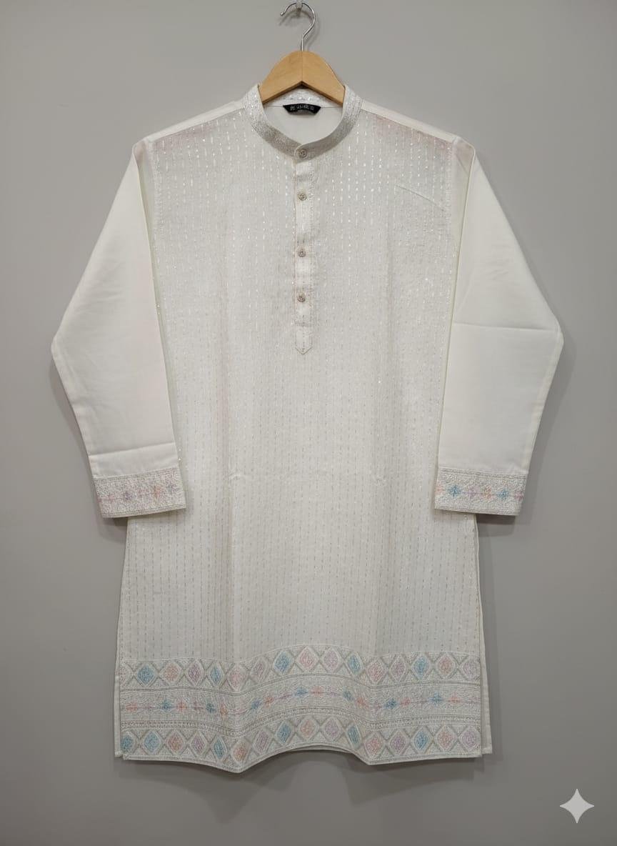 Buy Lekha Sal 6 Pure Silk Sequins Work Mens Kurta Pajama Wholesale 2026