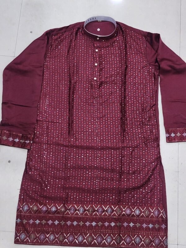 Buy Lekha Sal 6 Pure Silk Sequins Work Mens Kurta Pajama Wholesale 2026