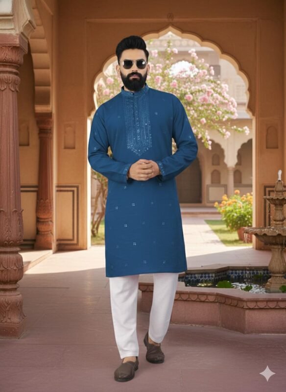 Stylish Lekha Sal 8 Luxurious 14 kg Silk Intricate Work Mens Kurta Pajama Wholesale 2026