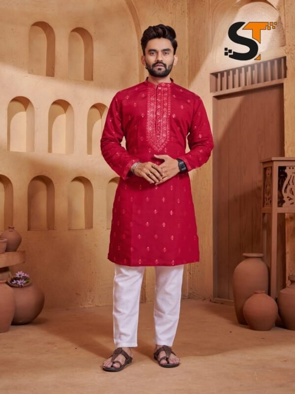 Launching Lekha Sal 12 Silk With Intricate Work Mens Kurta Pajama Wholesale 2026