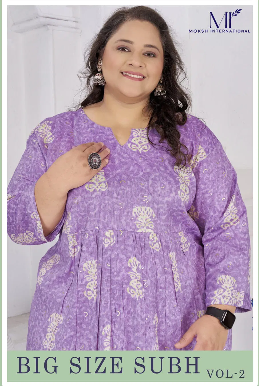 Moksh Big Size Subh Vol 2 Rayon Sulb Casual Wear Kurti Collection Wholesale