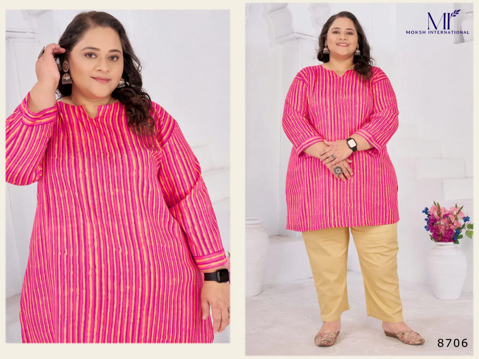 Stylish Moksh Big Size Subh Vol 1 Rayon Slub Kurti Collection Wholesale 2026