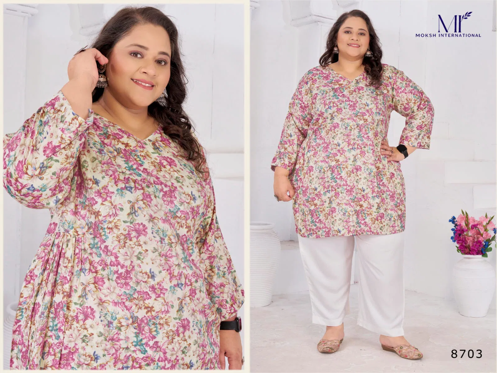 Stylish Moksh Big Size Subh Vol 1 Rayon Slub Kurti Collection Wholesale 2026