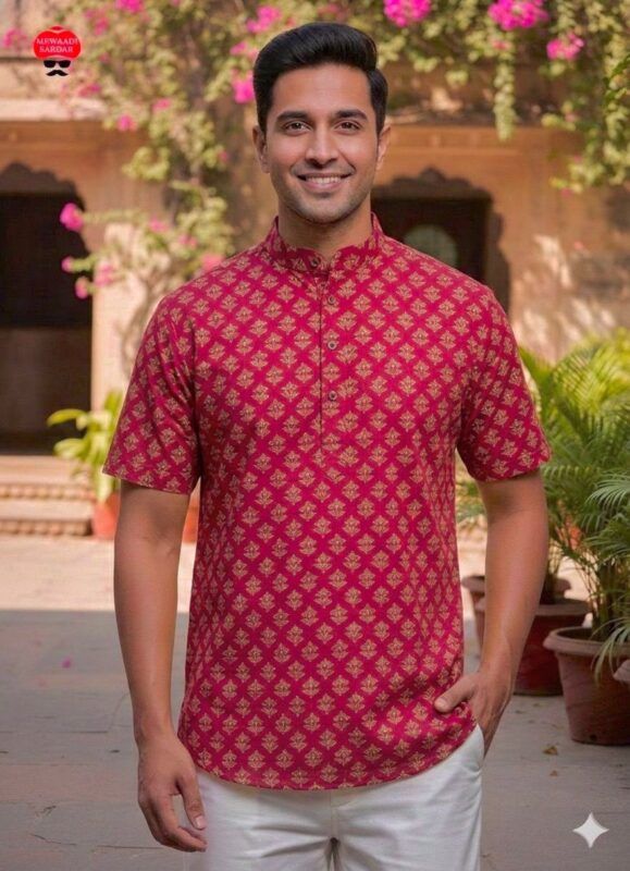 Latest Lekha LI Summer Kurta Cotton Printed Mens Short Kurta Wholesale 2026