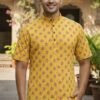 Latest Lekha LI Summer Kurta Cotton Printed Mens Short Kurta Wholesale 2026