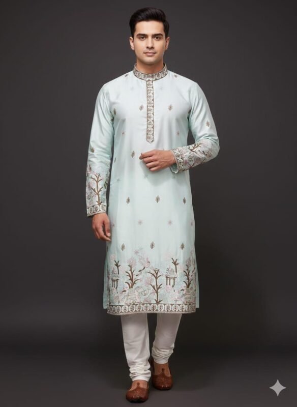 Launching Lekha Sal 18 Pure Silk Thread Work Kurta With Pajama Wholesale 2026
