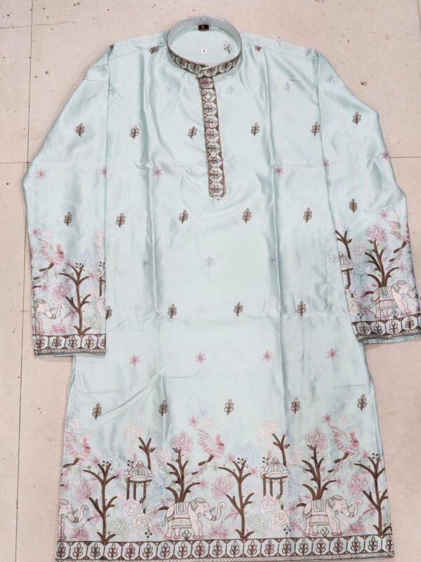 Launching Lekha Sal 18 Pure Silk Thread Work Kurta With Pajama Wholesale 2026