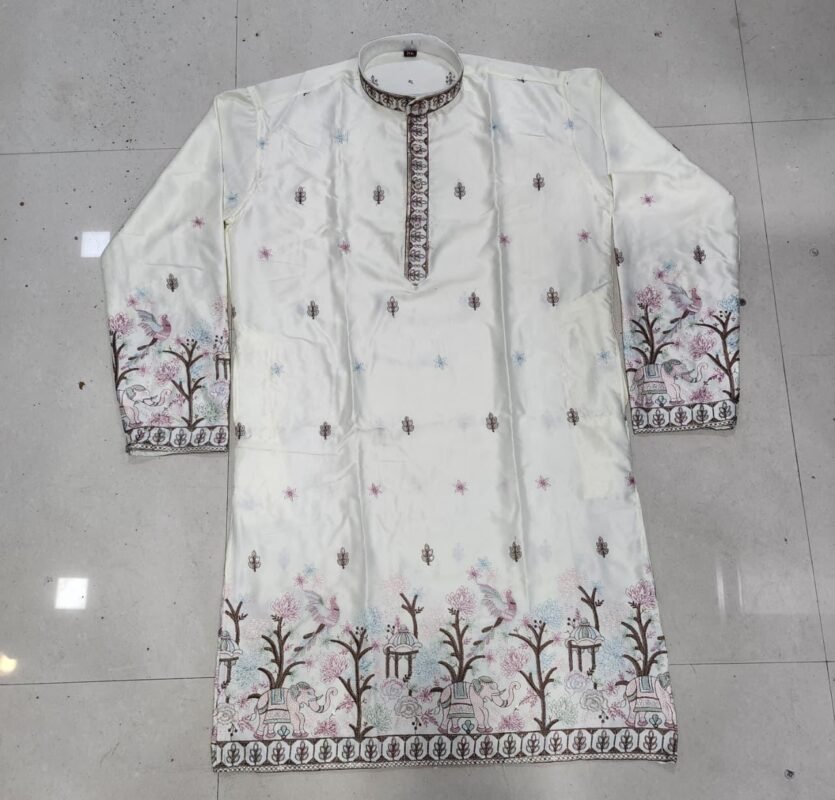 Launching Lekha Sal 18 Pure Silk Thread Work Kurta With Pajama Wholesale 2026